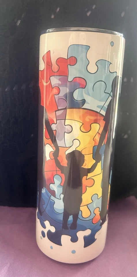 20 Oz Stainless Steel Autism Tumbler