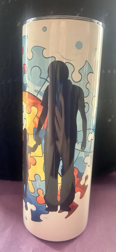 20 Oz Stainless Steel Autism Tumbler